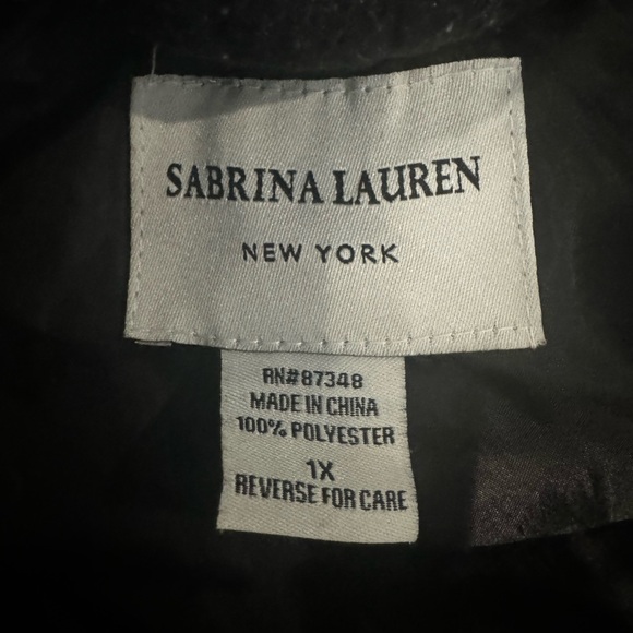 Women’s Sabrina Lauren Sherpa Checkered Jacket size 1X - Picture 2 of 3